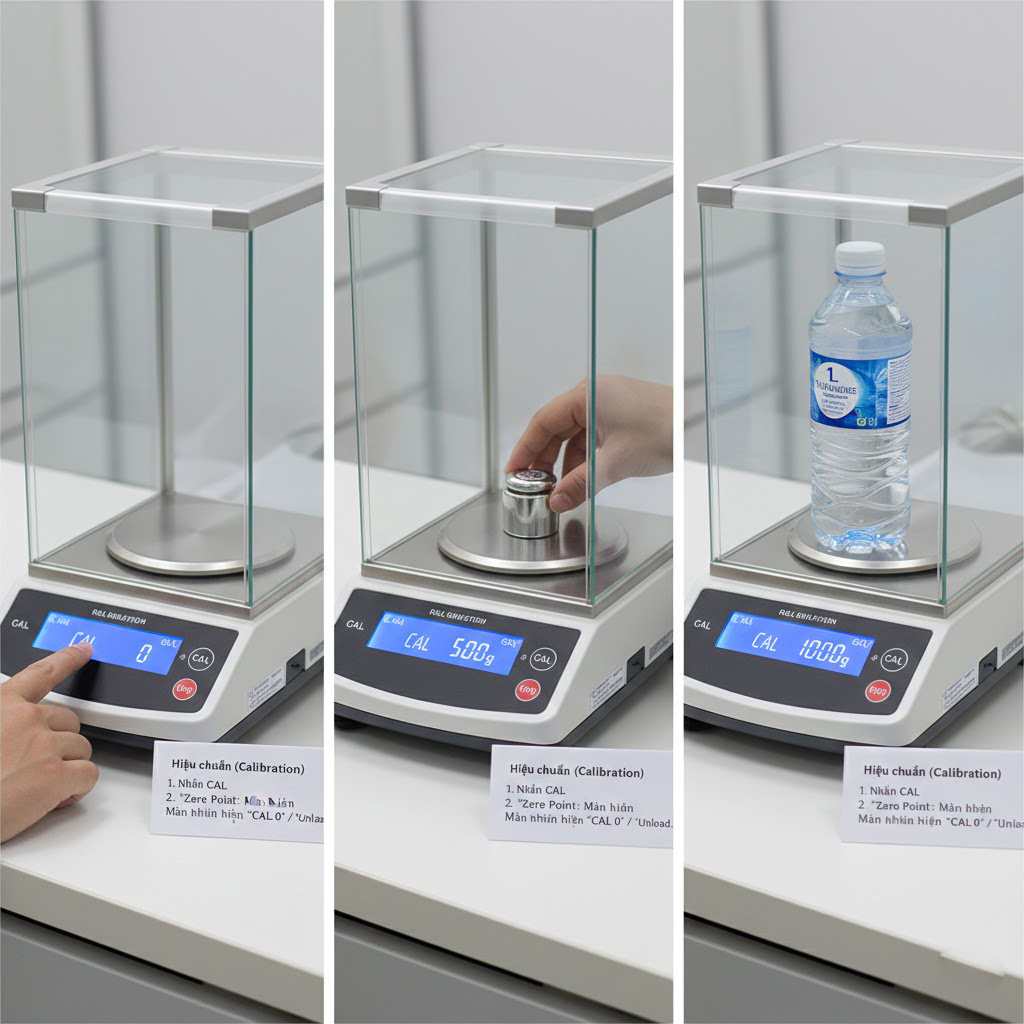 cách reset cân điện tử