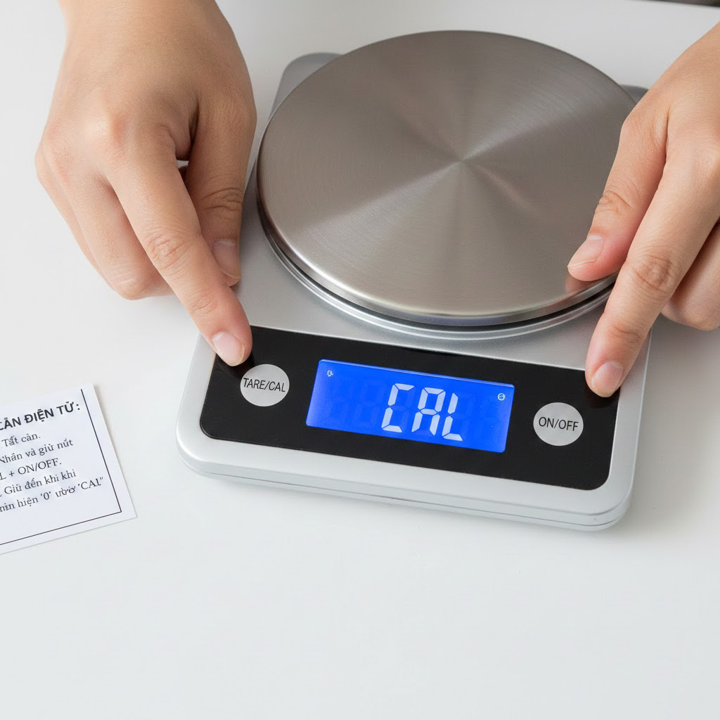 cách reset cân điện tử
