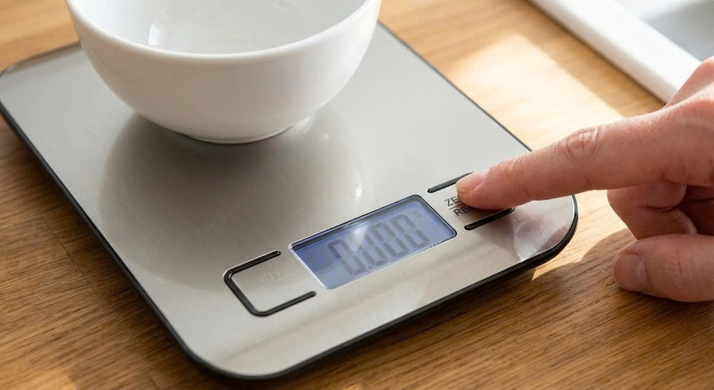 cách reset cân điện tử