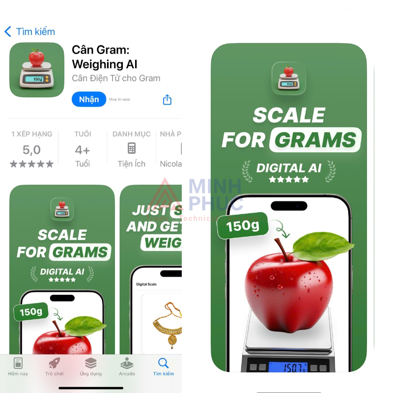 app cân điện tử