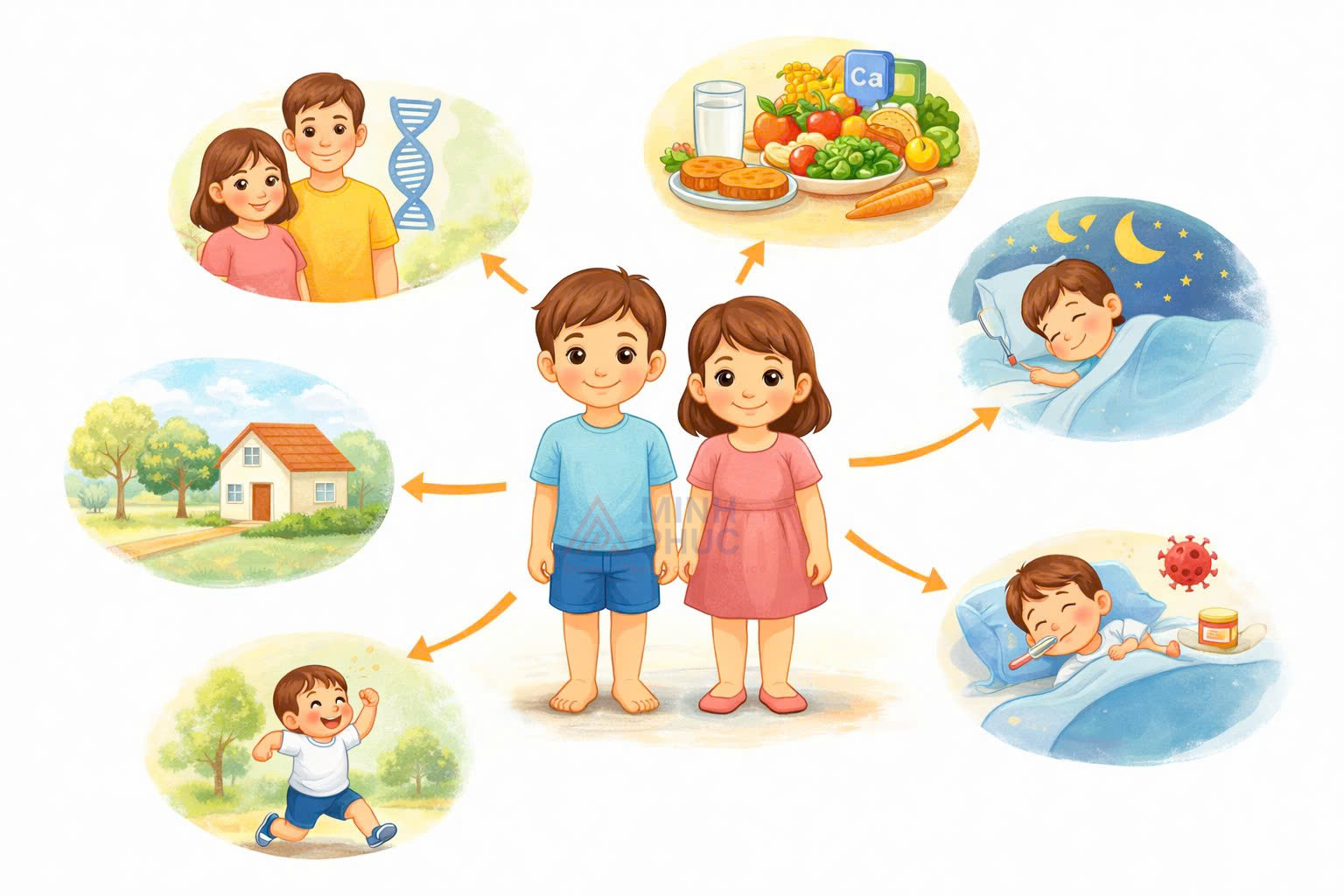 chiều cao cân nặng của trẻ