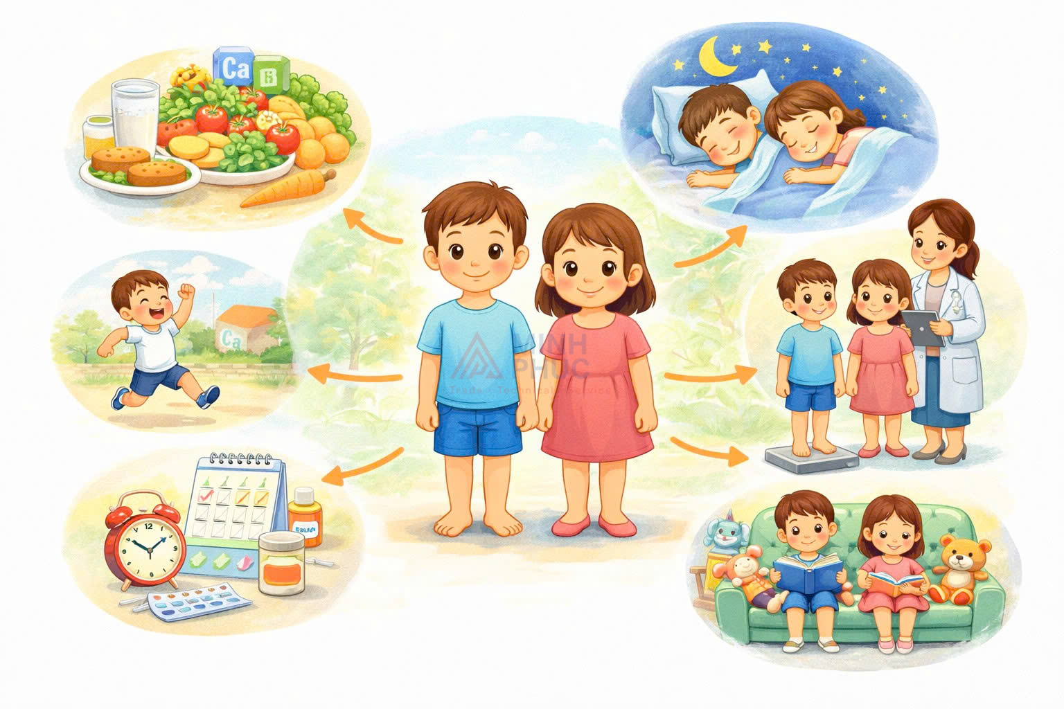 chiều cao cân nặng của trẻ