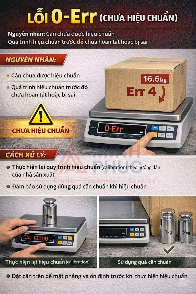 cân điện tử báo lỗi error