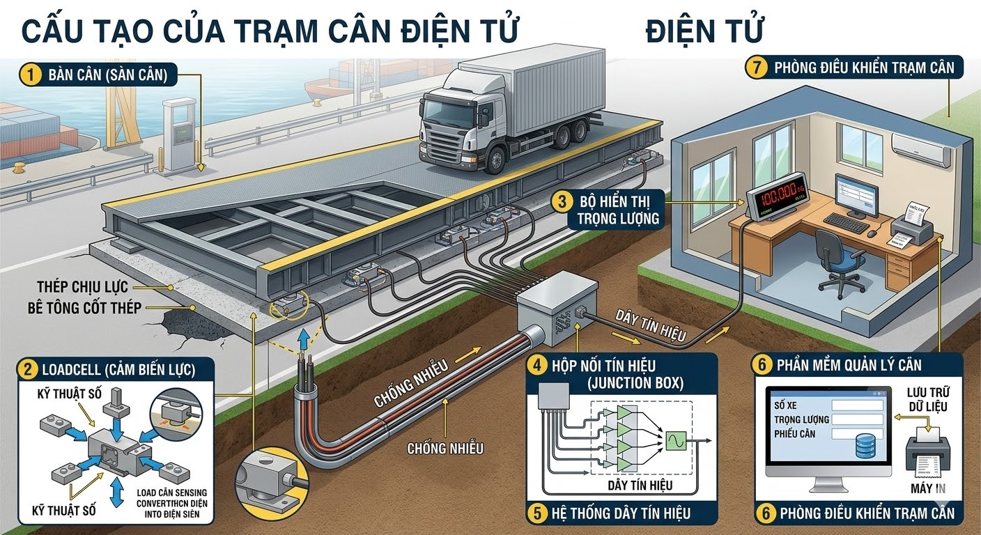 trạm cân điện tử