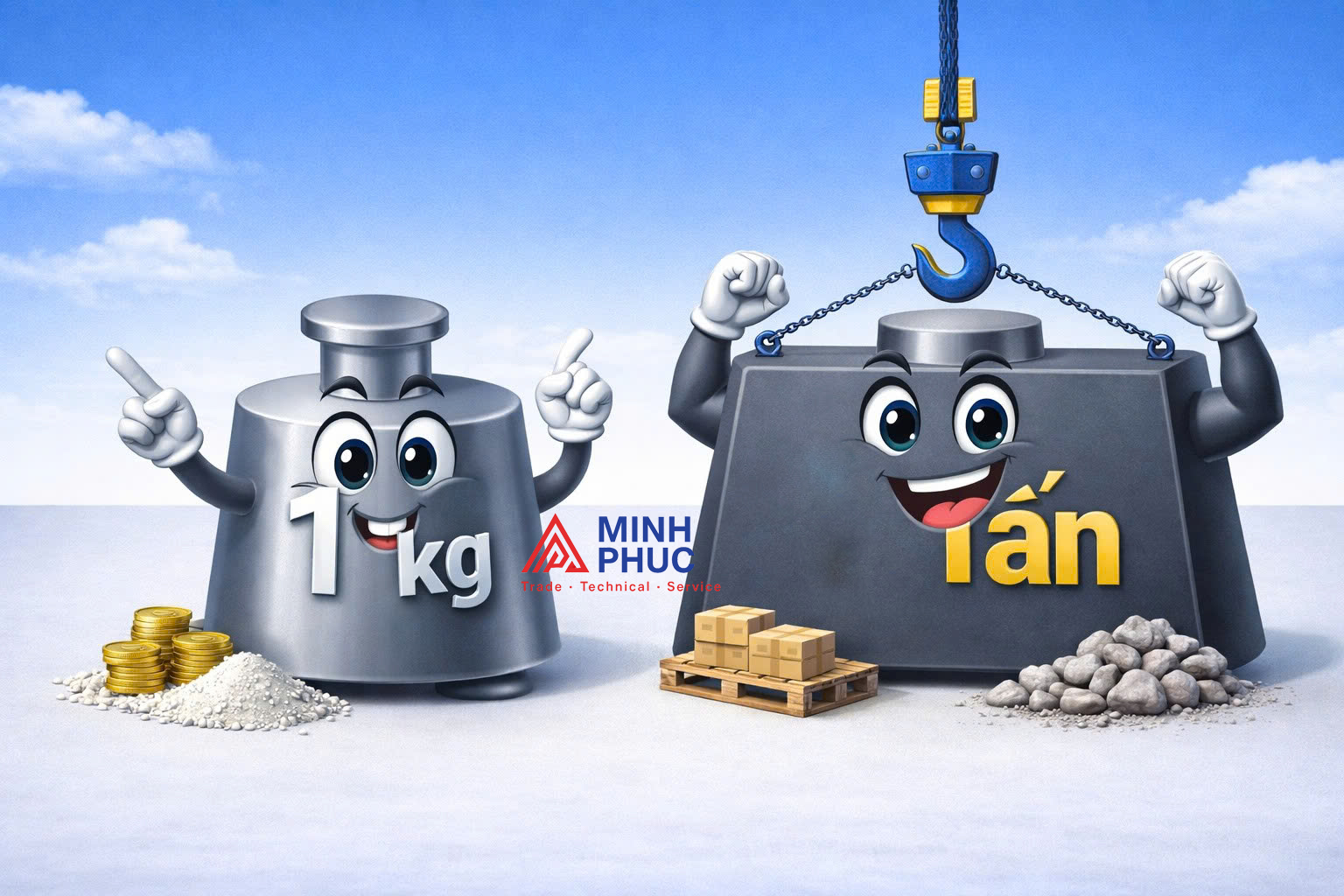 1 kg bằng bao nhiêu tấn