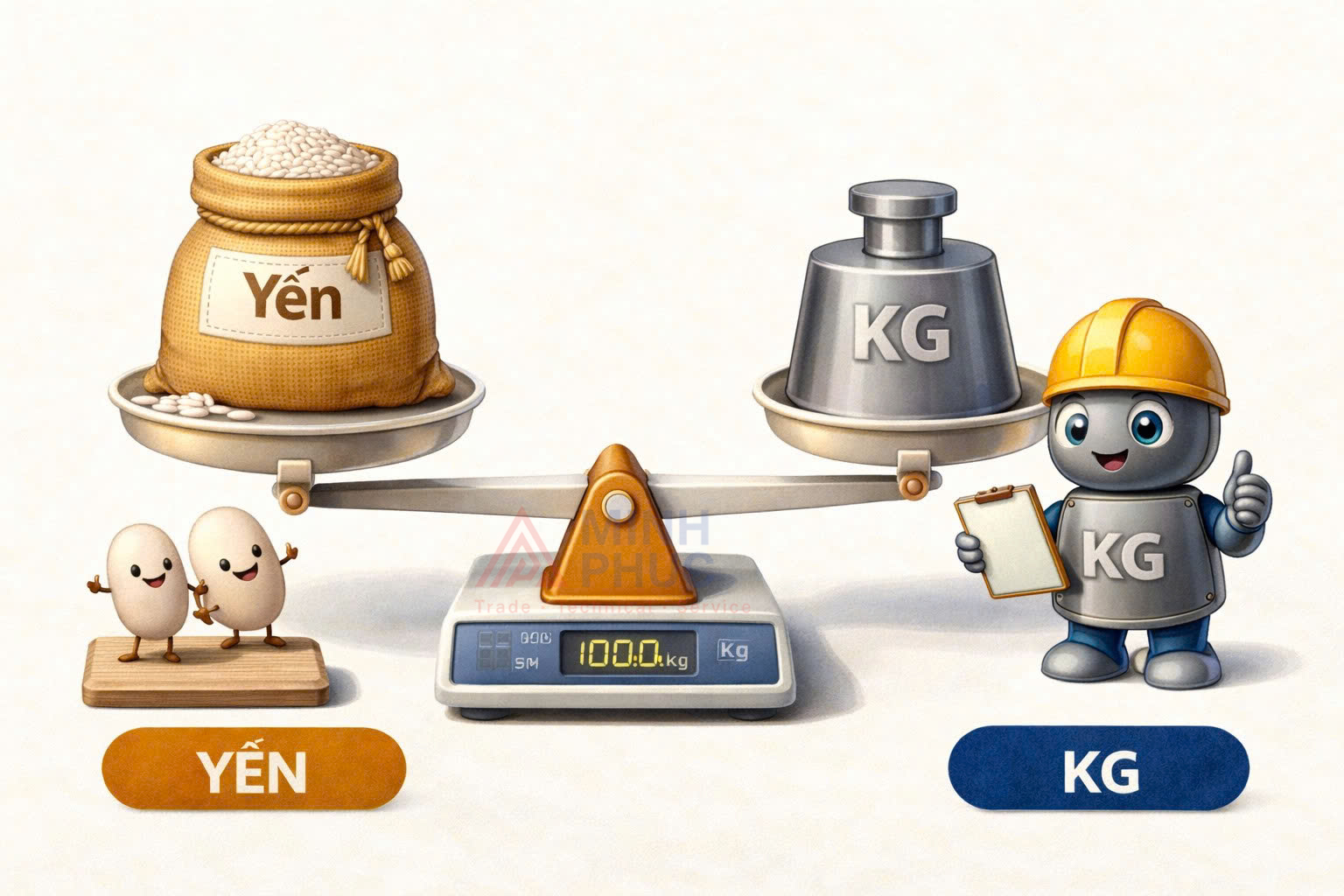 1 yến bằng bao nhiêu kg