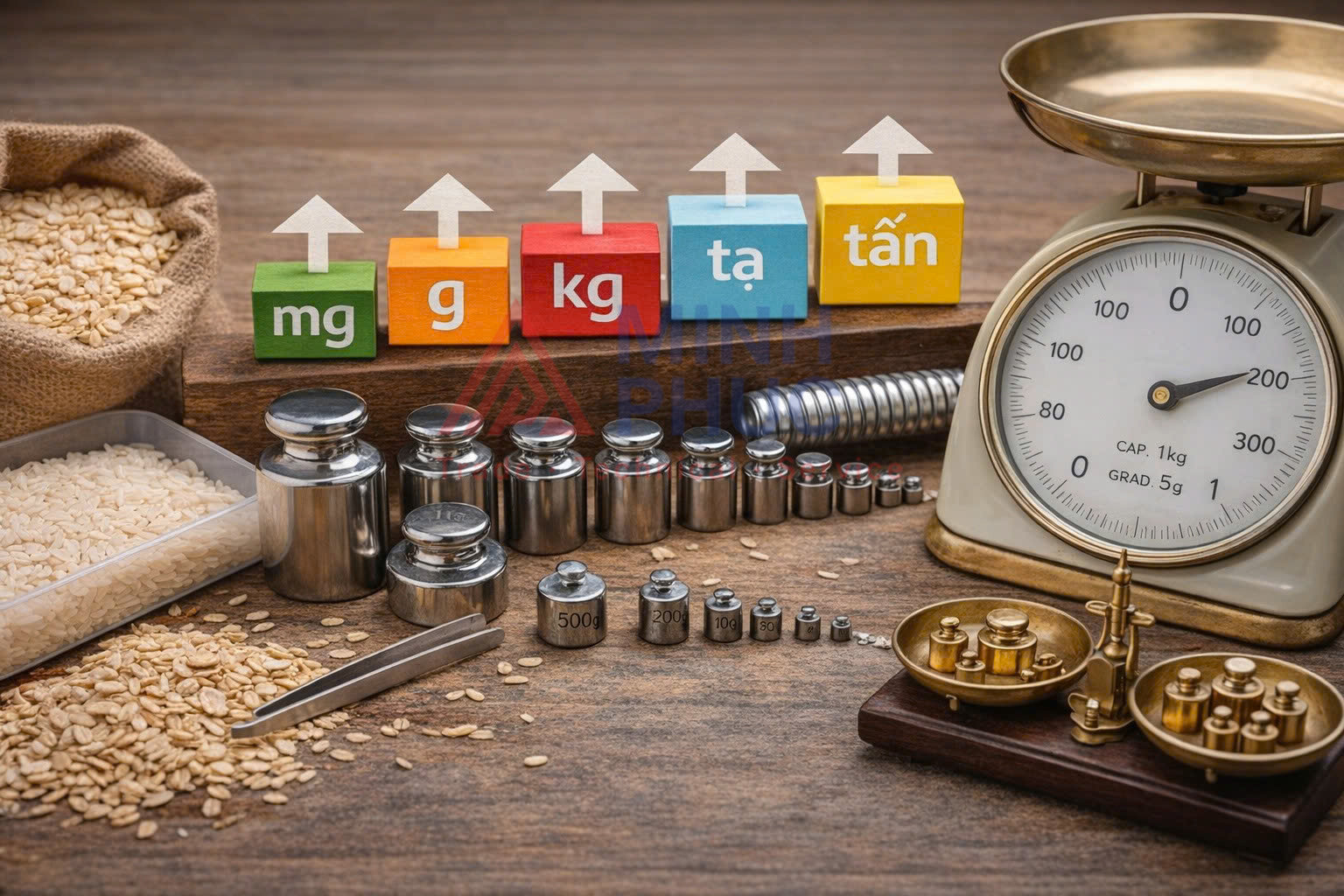 bảng đơn vị đo khối lượng