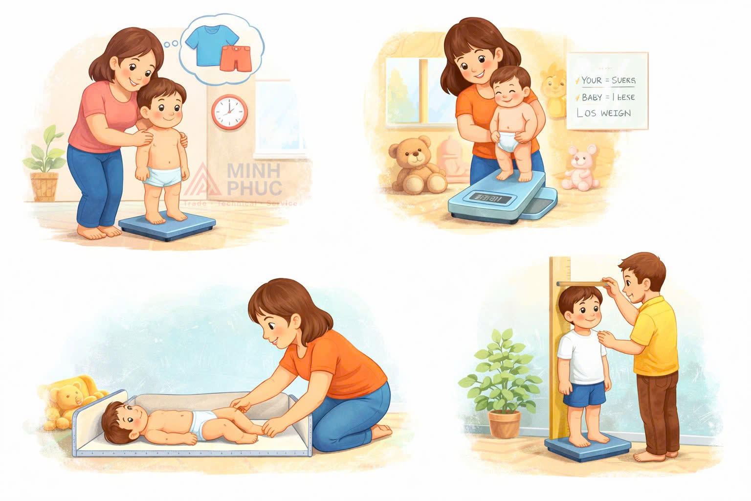 chiều cao cân nặng của trẻ