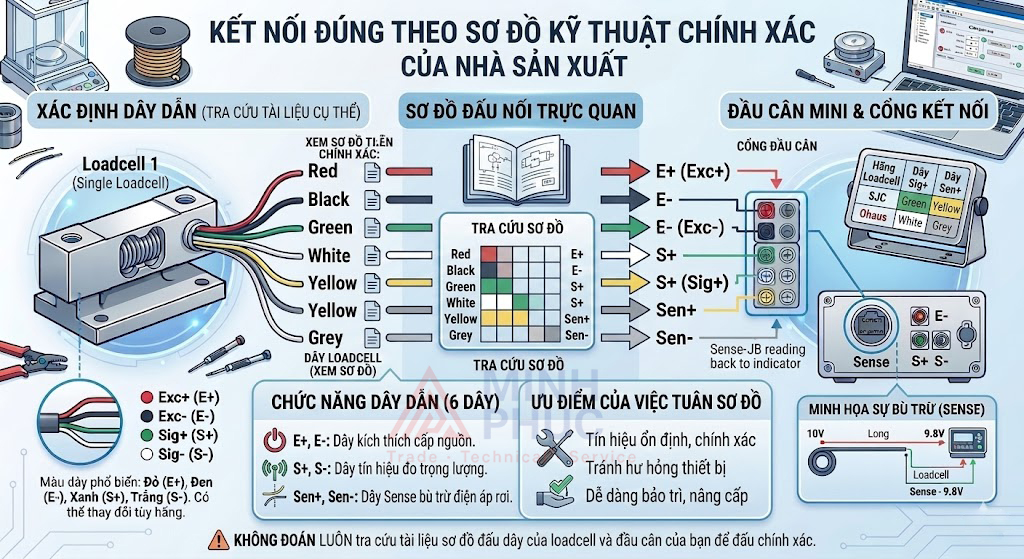 kết nối loadcell với đầu cân