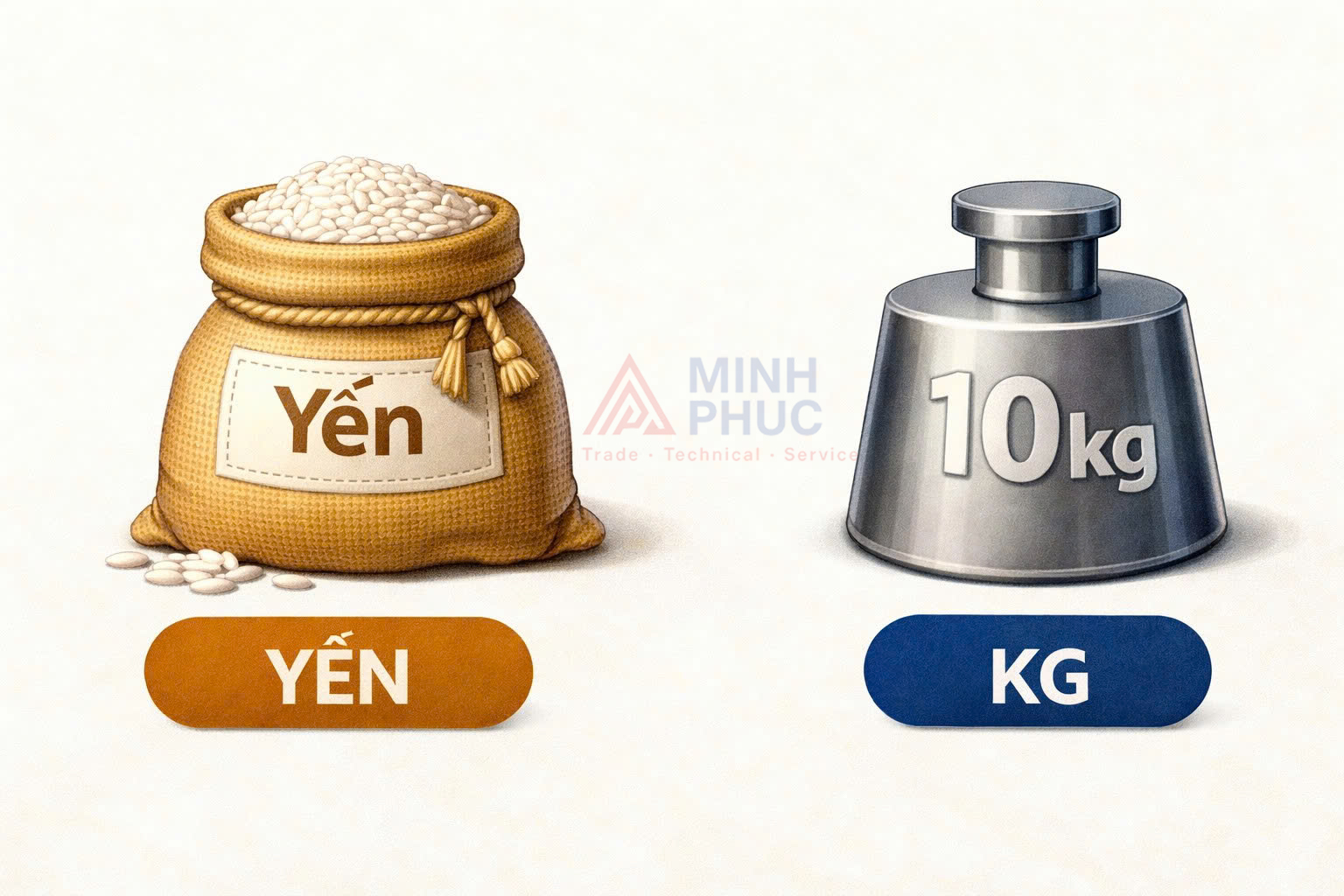 1 yến bằng bao nhiêu kg