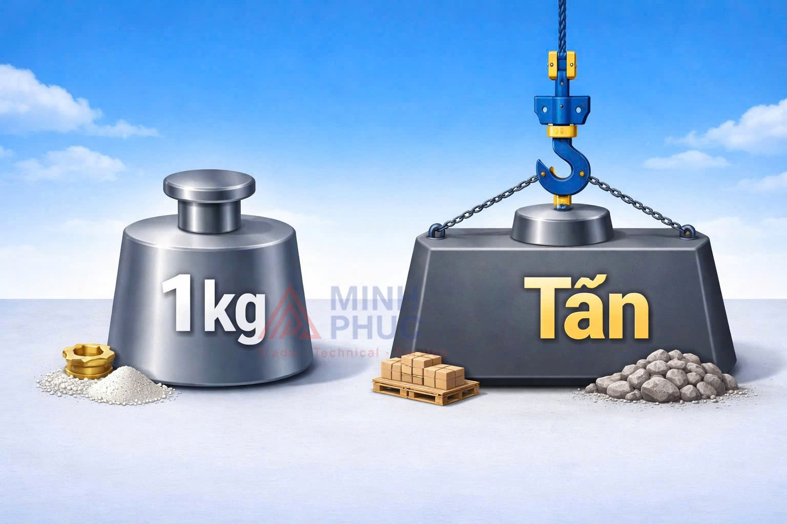 1 kg bằng bao nhiêu tấn