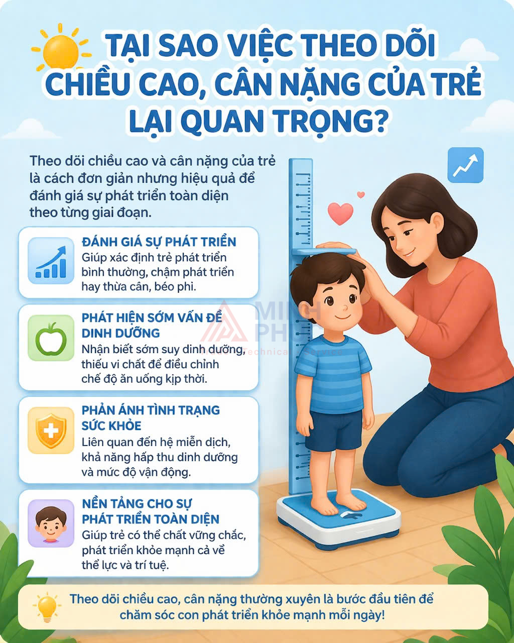 chiều cao cân nặng của trẻ