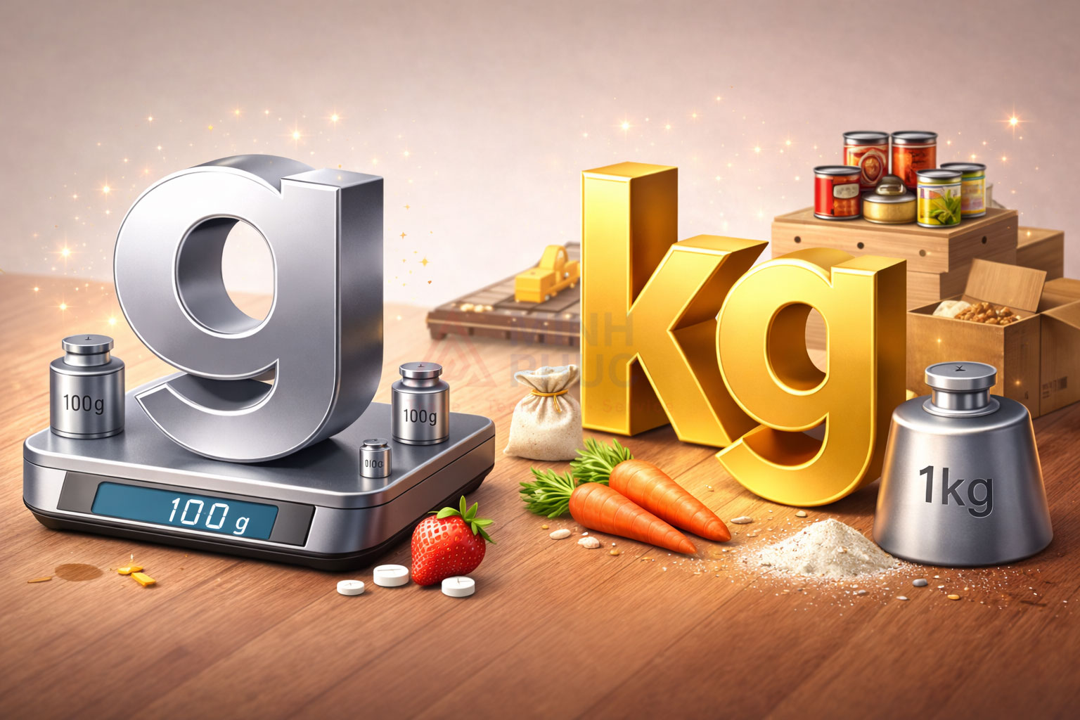 1g bằng bao nhiêu kg