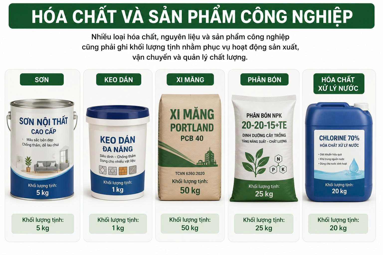 khối lượng tịnh