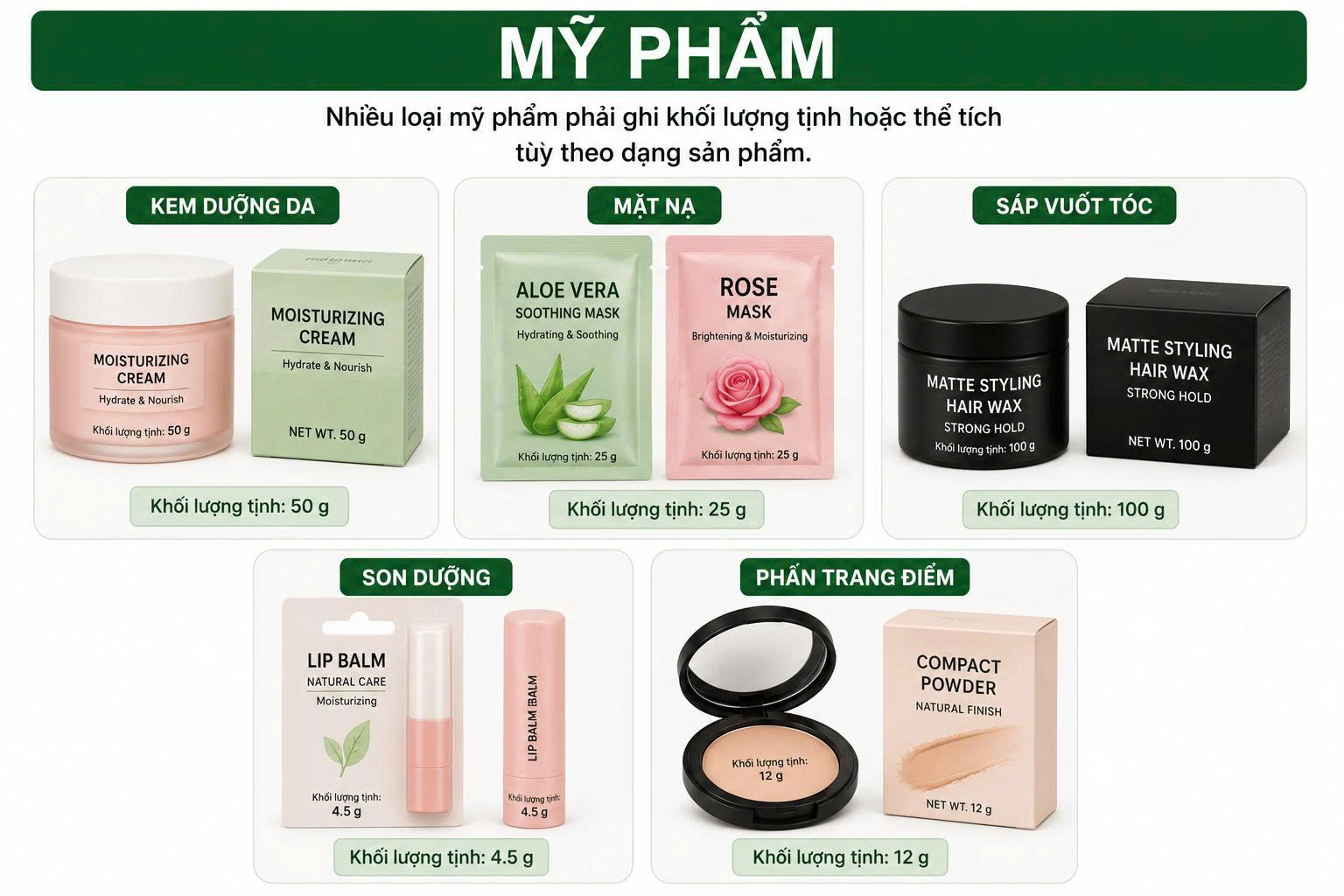 khối lượng tịnh