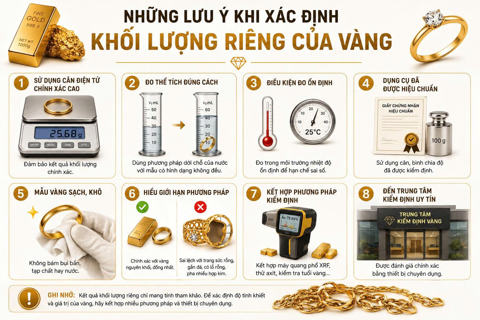 Khối lượng riêng của vàng