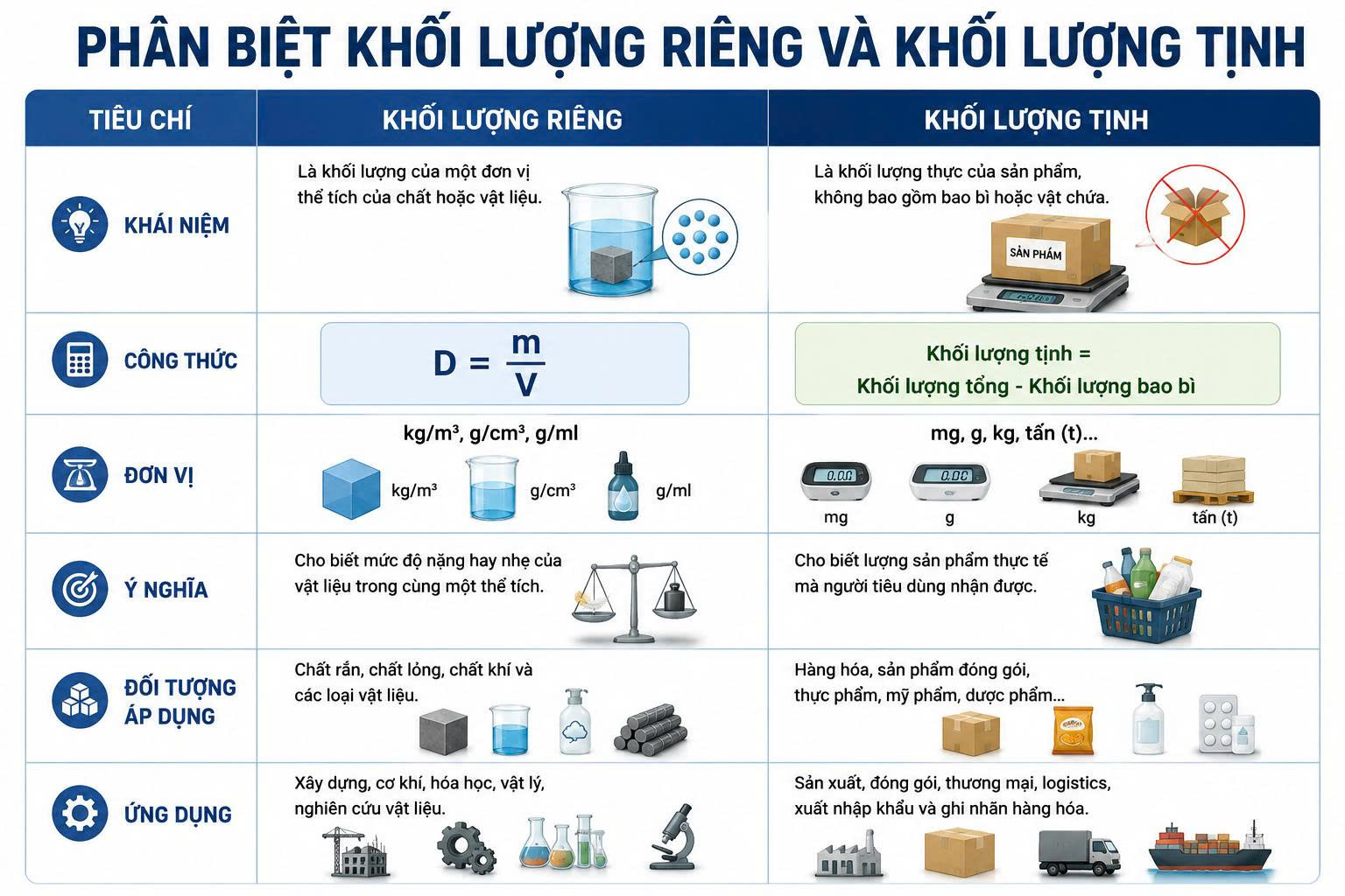 khối lượng riêng