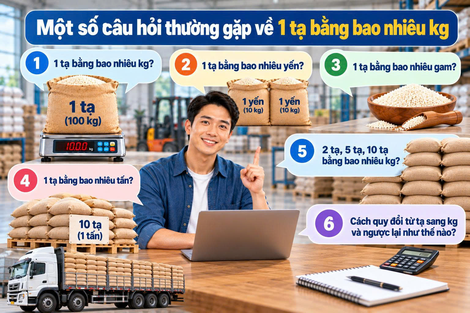1 tạ bằng bao nhiêu kg