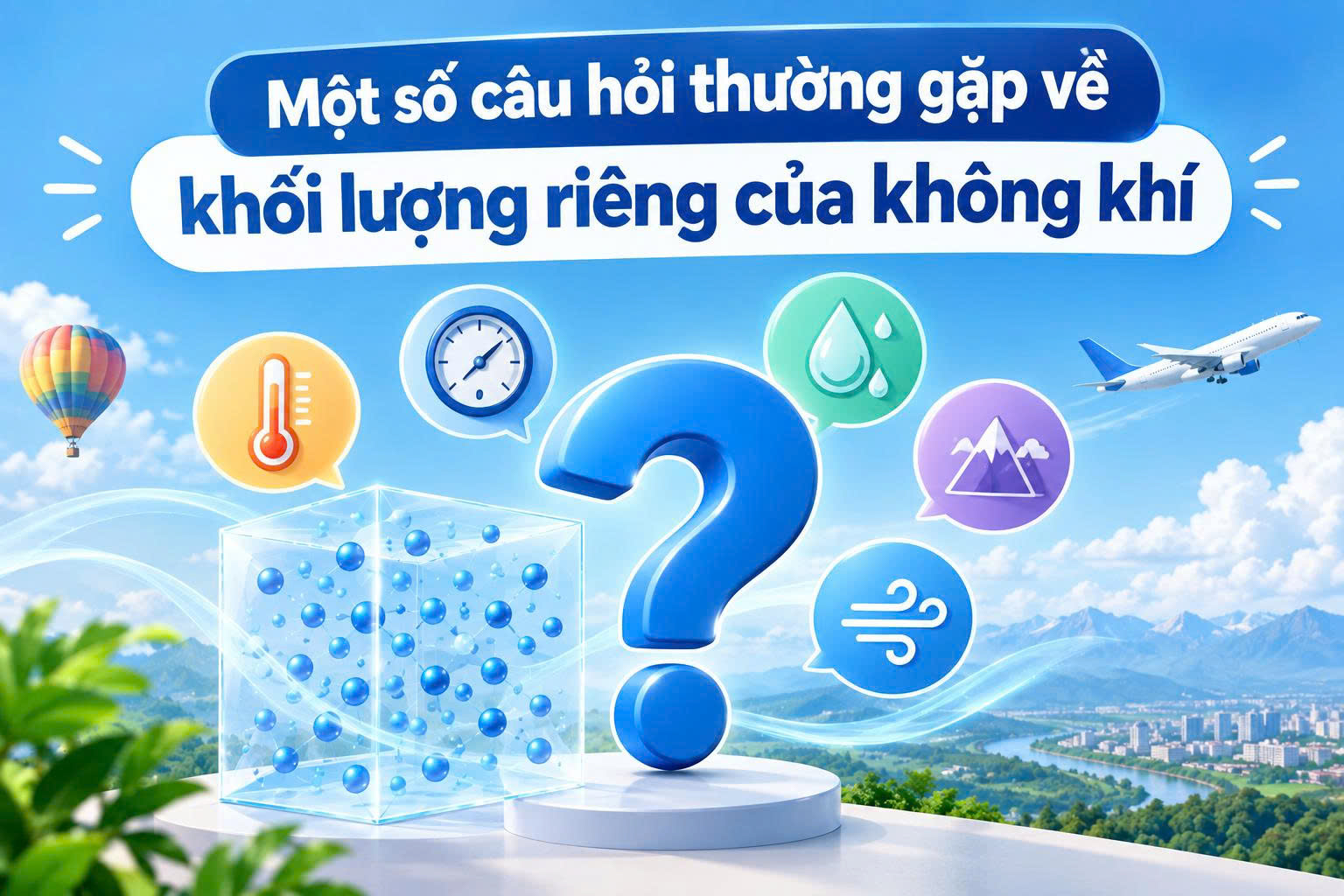 khối lượng riêng của không khí
