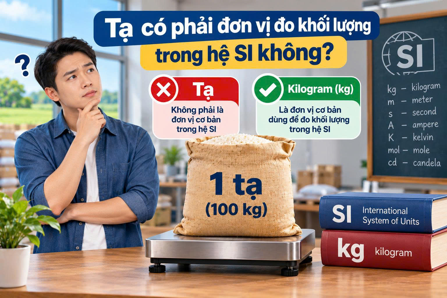 1 tạ bằng bao nhiêu kg
