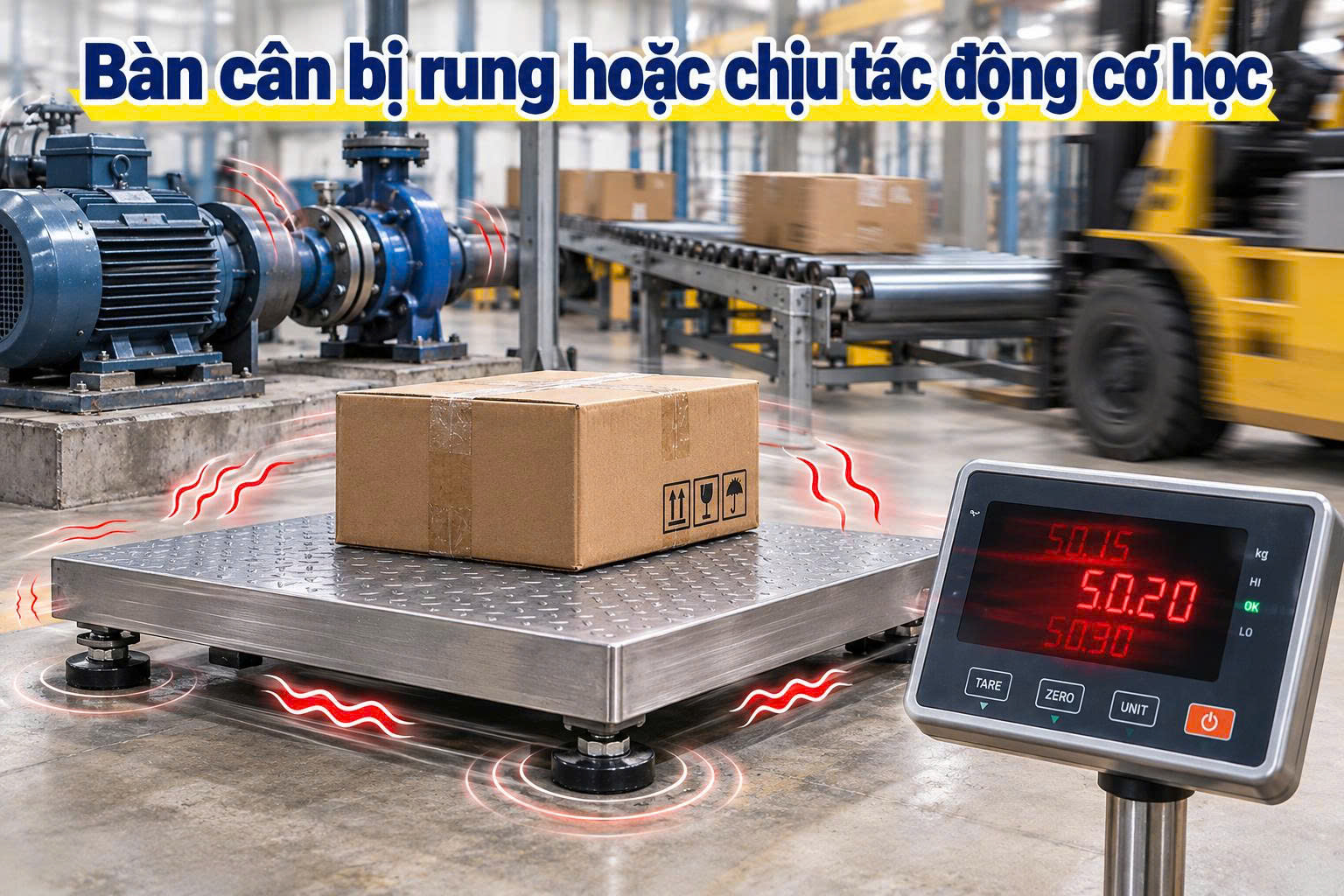 cân điện tử bị nhảy số