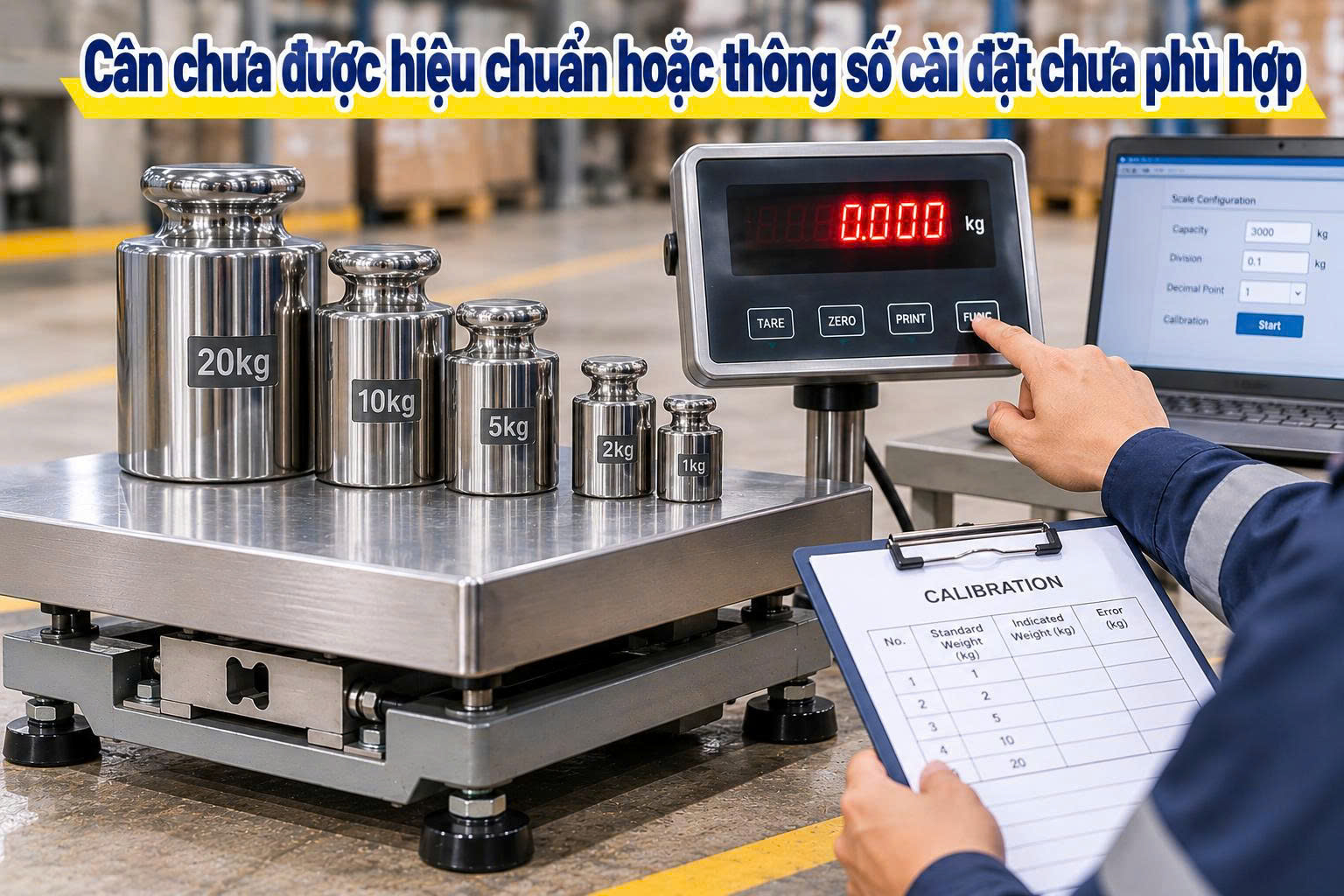 cân điện tử bị nhảy số