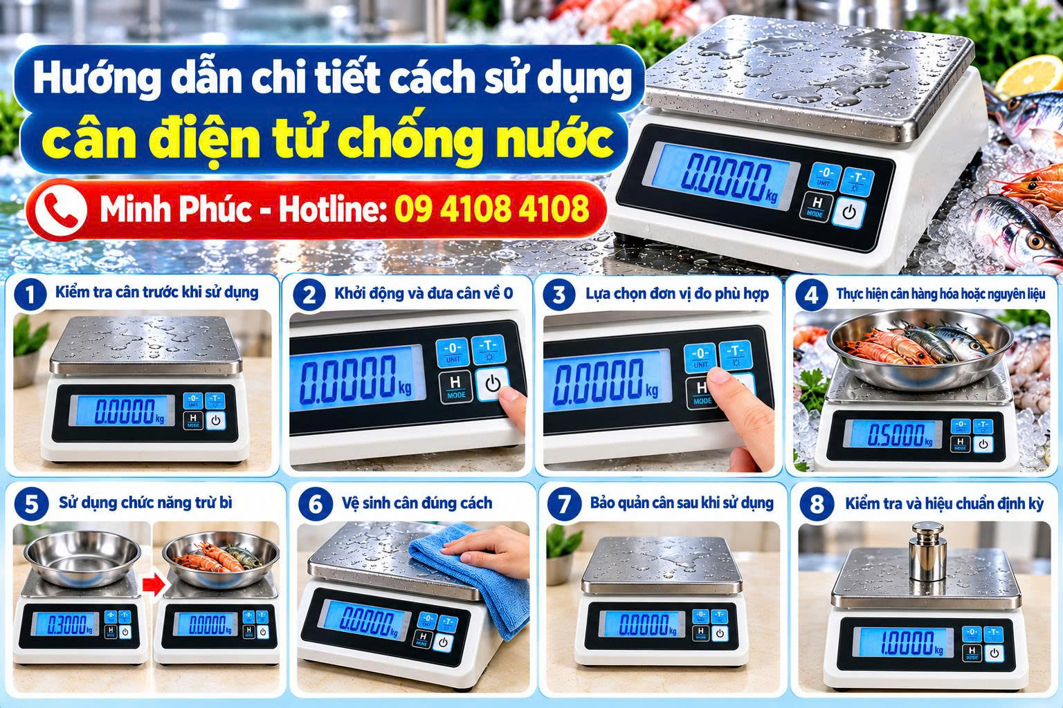 cân điện tử chống nước