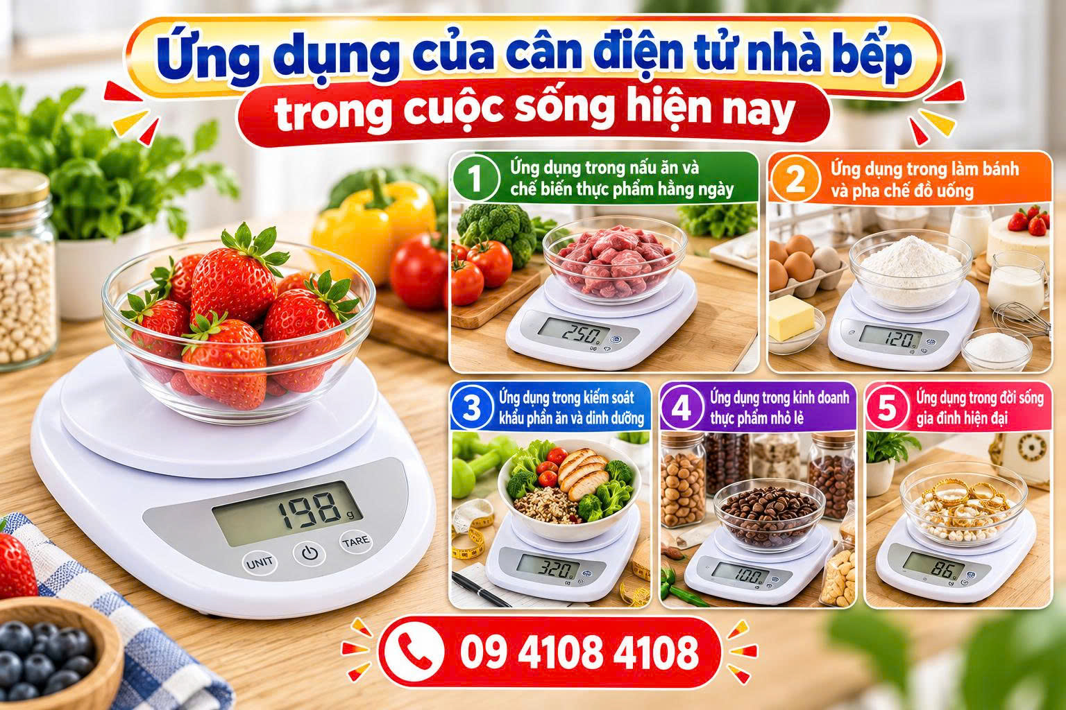 cân điện tử nhà bếp​